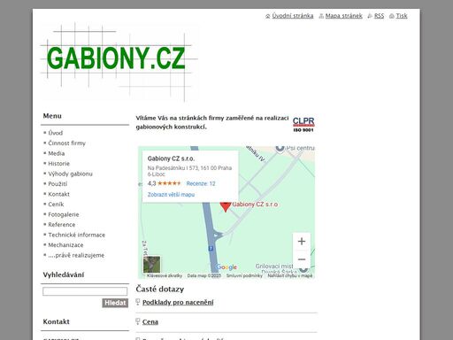 faq - kamenivo, povrchová ochrana, technické informace, rozměry sítí