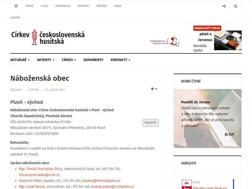 třetí největší křesťanská církev v české republice, oficiální stránky ústřední rady v praze
