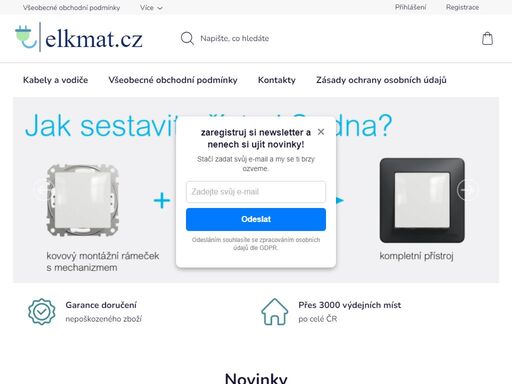 elkmat.cz – specialista na elektroinstalační materiál. skvělé ceny, široký sortiment, rychlé doručení. objednejte ještě dnes!