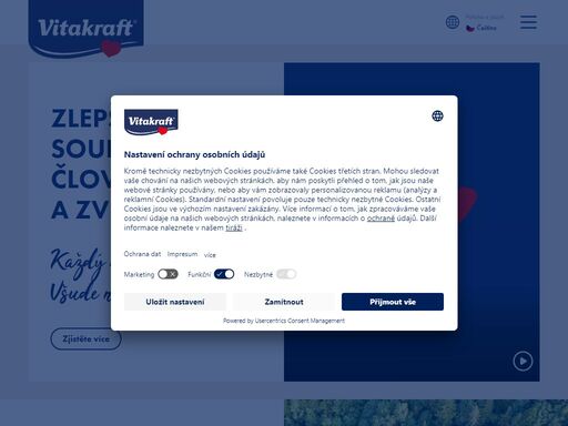 zjistěte více o našem vysoce kvalitním krmivu, chutných pochutinách a příslušenství pro vaše domácí mazlíčky. hýčkejte svého mazlíčka s vitakraftem.