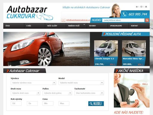 autobazar cukrovar - prodej vozidel, výkup vozidel na protiúčet, zprostředkování prodeje