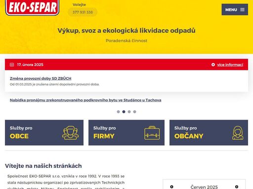 váš odborník pro nakládání s odpady