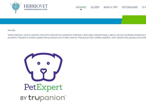 veterinární ordinace herriovet, prodejna chovatelských potřeb, hlučín, mvdr. martin ostárek