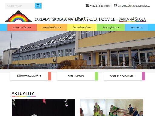 oficiální stránky základní škola a mateřská škola tasovice