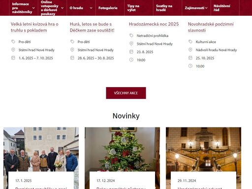 www.hrad-novehrady.cz
