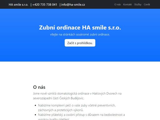 nabízíme v nově zařízené ordinaci ošetření vašich zubů moderními metodami