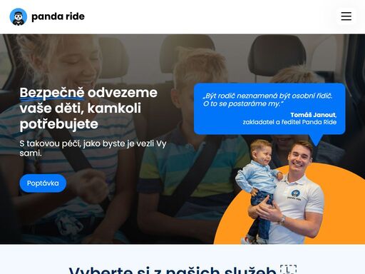 hledáte bezpečnou dopravu pro své děti v praze? panda ride nabízí profesionální přepravu s důrazem na bezpečnost a pohodlí.