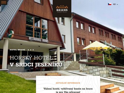 hotel brans - horský hotel v srdci jeseníků.