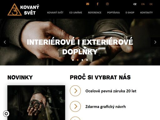 naše srdce tepou pro kovařinu. žijeme kovem, který zpracováváme s maximální úctou k přírodě a zákazníkům.