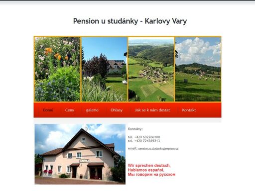 rodinný pension s prostornými a světlými pokoji v absolutně tichém prostředí bez hluku aut a jiného ruchu. nachází se na okraji karlových varů v malebné krajině chko slavkovský les, 8 minut autem od lázeňského centra. v přízemí je restaurace a salonek, kde se můžete nasnídat ,popřípadě navečeřet. rádi vám uspořádáme rodinnou oslavu, firemní večírek, svatbu nebo třídní sraz. celý objekt je pokryt wifi signálem. v areálu je bezpečné uzamykatelné parkoviště. v letních měsících můžete posedět na terase nebo u venkovního bazénu. domácí mazlíčci jsou vítaní bez příplatků. 