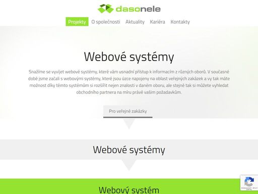 snažíme se vyvíjet webové systémy, které vám usnadní přístup k informacím z různých oborů.