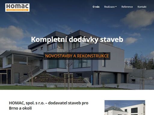 homac, spol. s r.o. z brna je stavební firma, která zajišťuje komplexní služby od projektů až po stavební práce.