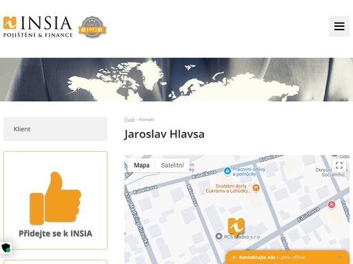 insia a.s. praha. jste makléř nebo zájemce o pojištění? kontaktujte naše specialisty nebo se na nás obraťte přes kontaktní formulář.