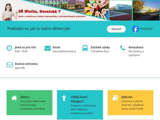 oficiální stránky školy zš hornická 7, hlučín