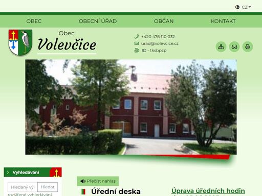 oficiální stránky obce volevčice