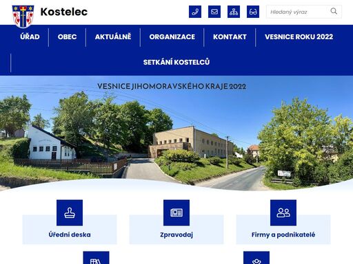 oficiální stránky obce kostelec