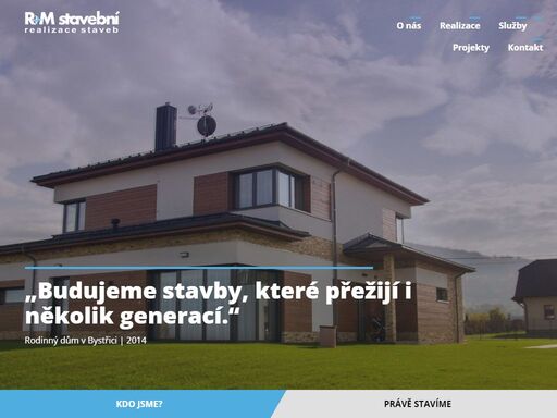 specializujeme se na rodinné domy a na kontě jich už pár desítek máme. stavíme domy, které hovoří za nás. na první pohled dávají všem vědět o kvalitním provedení a spokojenosti našich klientů. níže najdete naše vybrané reference.