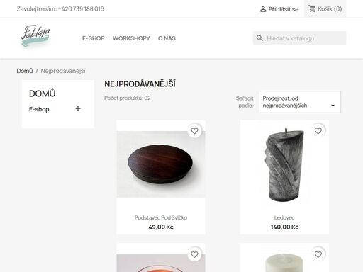 zakázková výroba svíček, mýdel, rytí do skla a dřevovýroba