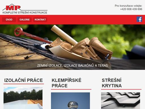 střechy, pop, klempířské práce, střešní krytina, izolační práce