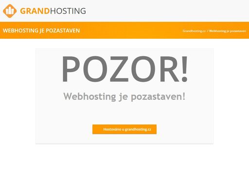 grandhosting.cz - webhosting a domény