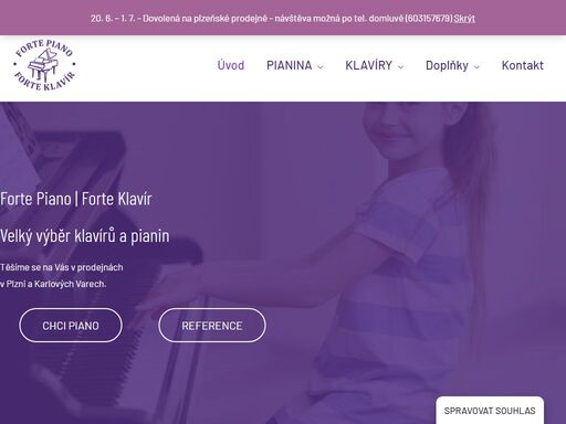 prodej pianin a klavírů kvalitních českých a prověřených zahraničních značek. vybírat můžete z více než 100 nástrojů.