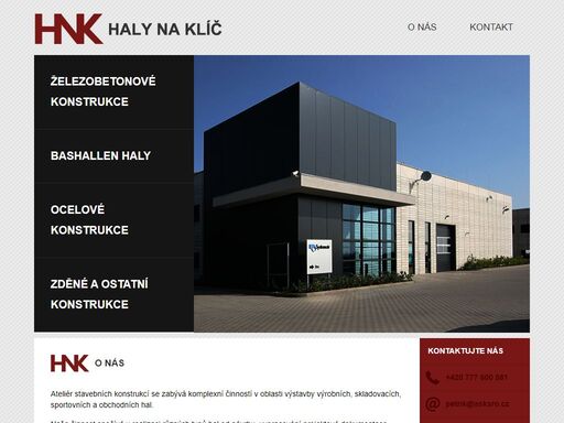 ateliér stavebních konstrukcí se zabývá komplexní činností v oblasti výstavby výrobních, skladovacích, sportovních a obchodních hal.