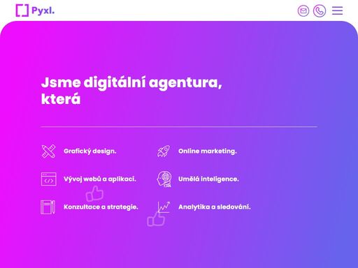 inovativní digitální agentura zaměřená na poskytování kreativních řešení pro online marketing, grafický design, vývoj webů a aplikací a využití umělé inteligence. nabízíme komplexní strategie a služby pro podporu vaší značky v digitálním prostředí, od seo optimalizace až po vývoj na míru. partner pro malé i velké firmy hledající efektivní online prezentaci.