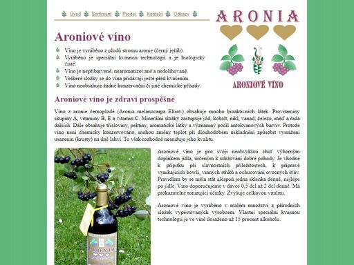 víno z aronie