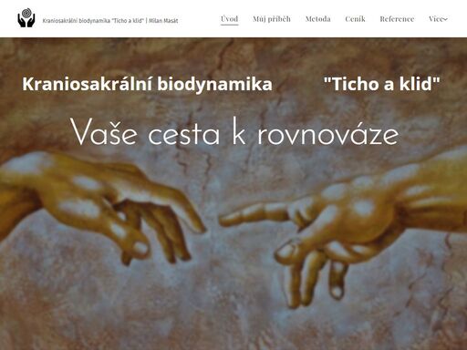kraniosakrální biodynamika je celostni (holistická) metoda obnovy našeho zdraví, která postupným, pomalým a bezpečným způsobem a s využitím dostupných zdrojů potence umožňuje aktivovat sebeuzdravující mechanismy naších systémů