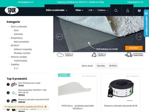 spur – český výrobce zahradních obrubníků, nano respirátorů spurtex®, podložek do domácnosti a reflexních fólií retrox. kvalita přímo od výrobce z česka. vyrábíme od roku 1992.