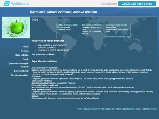 nabízíme zpracování daňových přiznání, vedení účetnictví a daňové evidence, zastupování před úřady