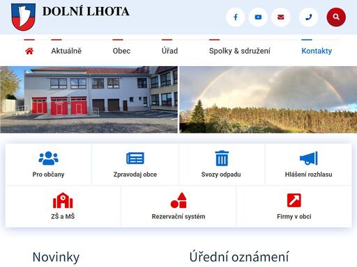 oficiální stránky obce dolní lhota