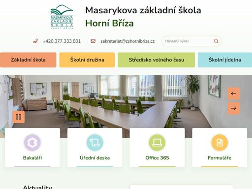 masarykova základní škola horní bříza