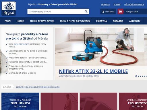 prodáváme, opravujeme čisticí a úklidovou techniku nilfisk, eastmop, nerta.