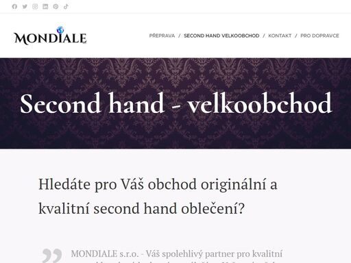 second-hand-velkoobchod