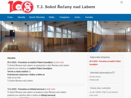 t.j. sokol řečany nad labem, volejbal, kondiční cvičení, aerobik, župa