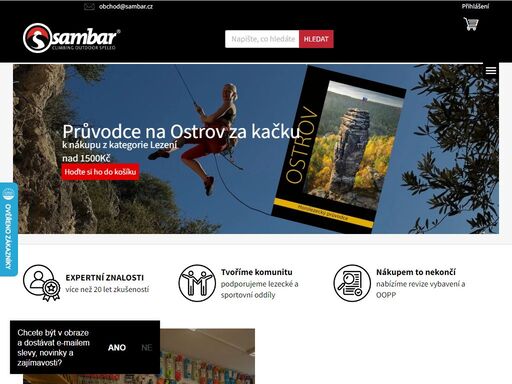 specializovaný obchod pro lezení všeho druhu, práce ve výškách a outdoor. nabízíme kompletní servis pro práci ve výškách, včetně poradenství, školení a revizí. nechte si poradit od odborníků - nakupujte v našem e-shopu!