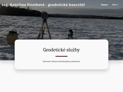 mimořádně nabízíme pro osvč geodety zpracování gad. spokojenost zákazníků je naší prioritou.  při zaměřování využíváme moderní technologie včetně laserového skenování. zaměřujeme stavby pro potřeby katastru a dtm, provádíme vytyčení staveb, kontrolní měření a tvorbu geodetických podkladů pro projekční činnost.