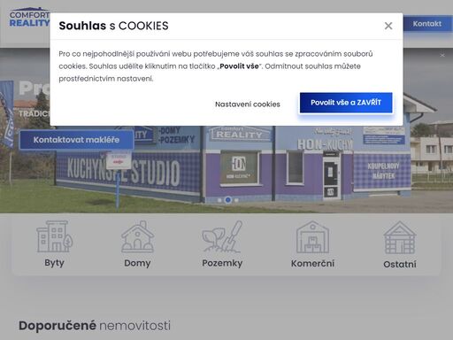 realitní kancelář comfort reality se zabývá prodejem a pronájem bytů, domů, realit a pozemků. pobočky v ostravě, frýdku místku a novém jičíně.