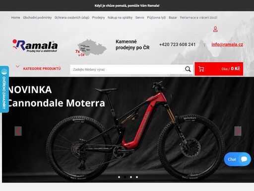 prodej a servis kol, elektrokol a cyklistických doplňků