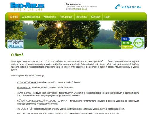 vzduchotechnika a klimatizace
