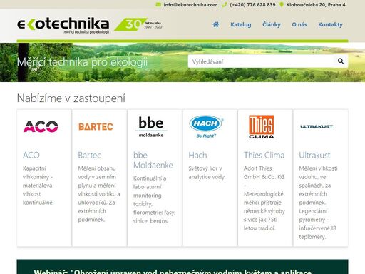 měřící technika pro ekologii