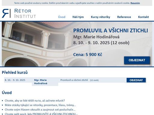 kurzy rétoriky - rétor institut