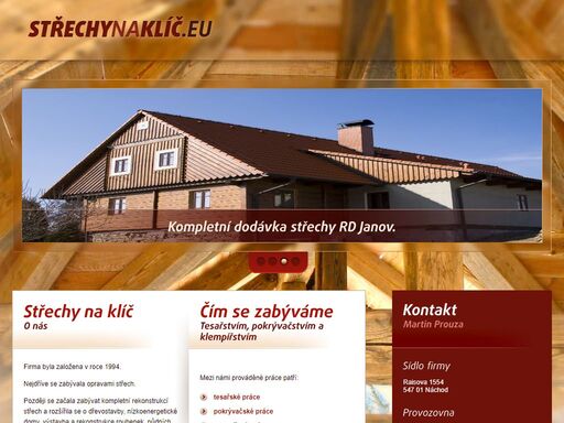 střechy na klíč náchod  - rekonstrukce střech, dřevostavby, roubenky, výstavba a rekonstrukce roubenek, půdní vestavby, pergoly, ochrana dřeva.