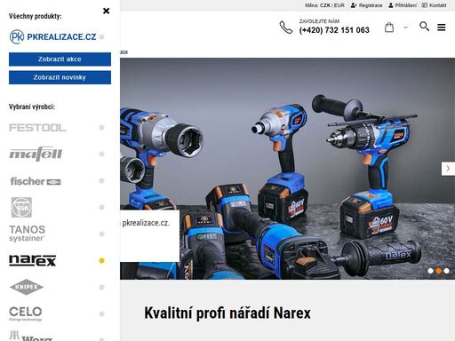 e-shop s profi nářadím narex. kvalitní ruční nářadí, ale i stroje, jako jsou vrtačky: vše přehledně na jednom místě. navíc máme elektronářadí se slevou 15%.