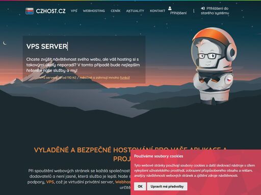 poskytujeme vps servery a webhosting pro internetové prezentace a aplikace, odborné poradenství v oblasti hostingu se špičkovou podporou