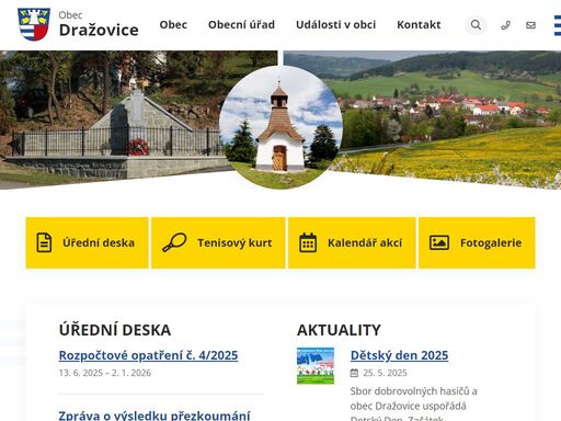 oficiální stránky obce dražovice