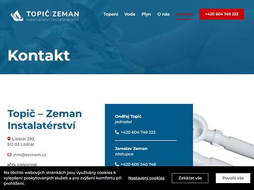 topenáři, instalatéři působící v oblasti semily, jilemnice, rokytnice n. jizerou, harrachov, jičín, turnov, liberec, jablonec n. nisou, mladá boleslav