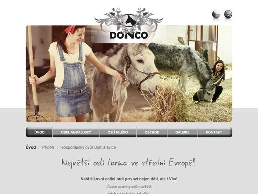 v hospodářském dvoře v bohuslavicích naleznete největší oslí farmu ve střední evropě. 