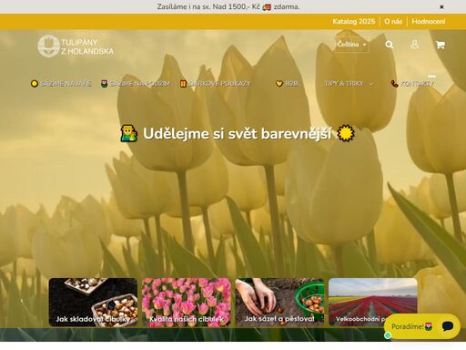už víte, jak bude vypadat váš tulipánový záhon na jaře? nabízíme kvalitní cibule tulipánů přímo z holandska. stále rozšiřujeme naši nabídku a naleznete tak u nás velký výběr cibulek nejrůznějších barev a druhů.